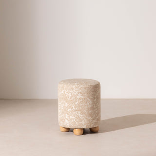 Pouffe with Ball Feet - Les Pagodes
