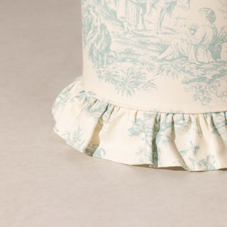 Frill Pouffe - Toile Du Jouy