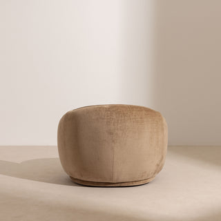 Swivel Lounge Chair - Caramel