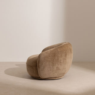 Swivel Lounge Chair - Caramel