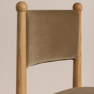 Bobble Dining Chair - Sage Velvet