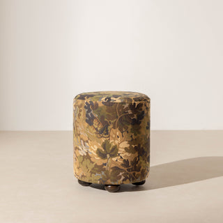No.17 The Rodin Tapestry Pouffe on Ball-Feet