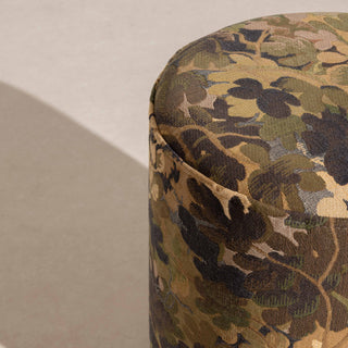 No.17 The Rodin Tapestry Pouffe on Ball-Feet