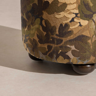 No.17 The Rodin Tapestry Pouffe on Ball-Feet
