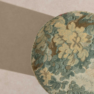 No.17 The Rodin Tapestry Pouffe on Ball-Feet