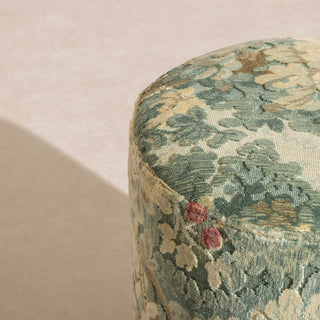 No.17 The Rodin Tapestry Pouffe on Ball-Feet