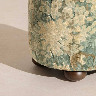 No.17 The Rodin Tapestry Pouffe on Ball-Feet