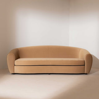 Piped Velvet Sofa