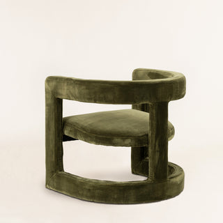 Curved Armchair - Khaki