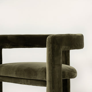 Curved Armchair - Khaki